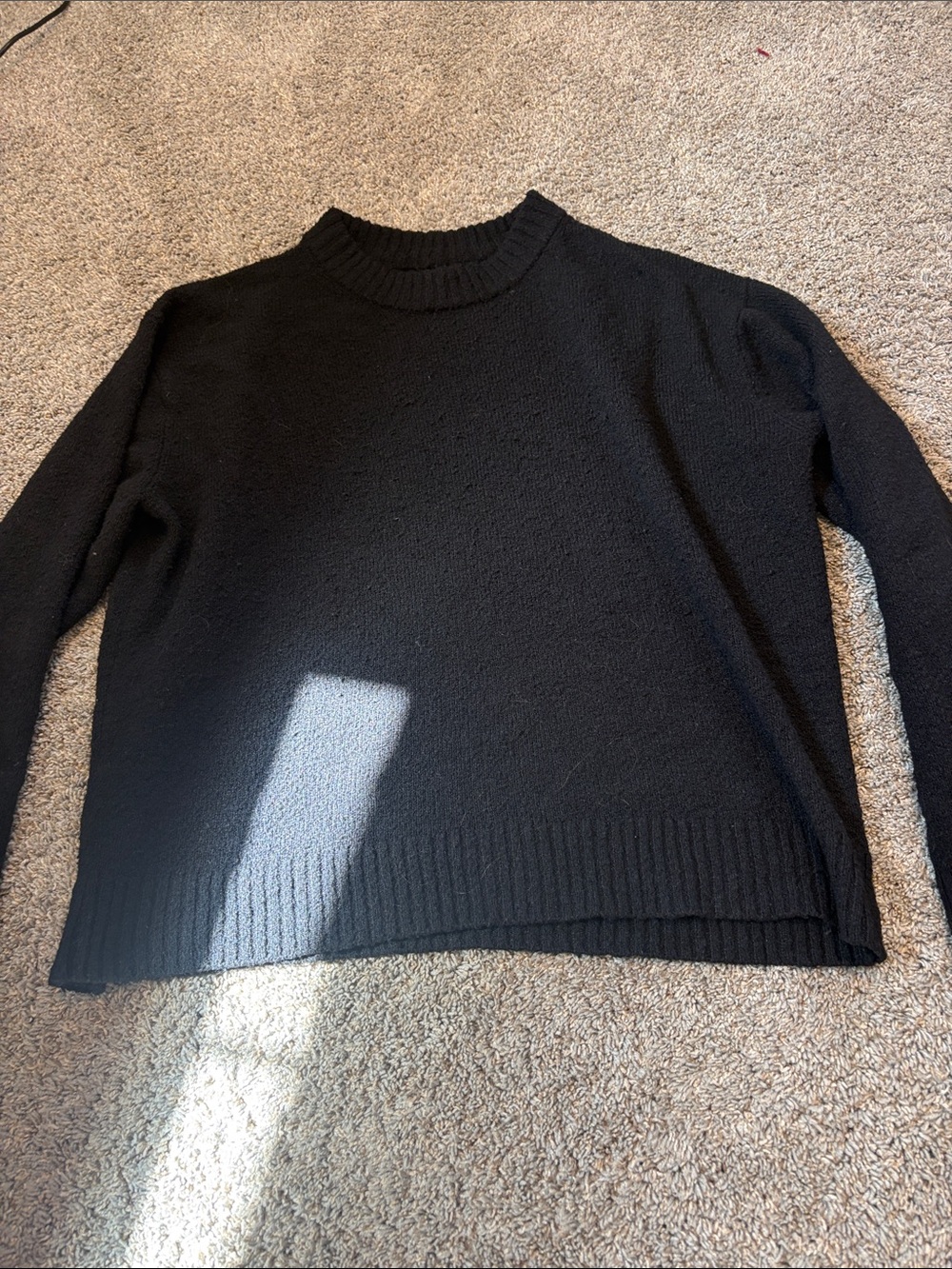 American Eagle Outfitters Black Crewneck Sweater